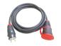 Preview: Schuko Verlängerungskabel H07RN-F 3x1,5mm² Längenwahl mit PCE Stecker und Kupplung IP54